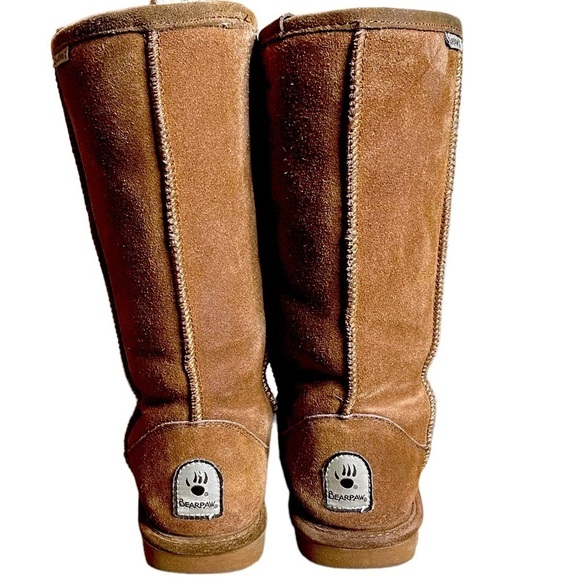 Women’s Hickory BearPaw Emma Tall Suede Boot with Sheepskin Wool Lining - Size 8 - Picture 5 of 9